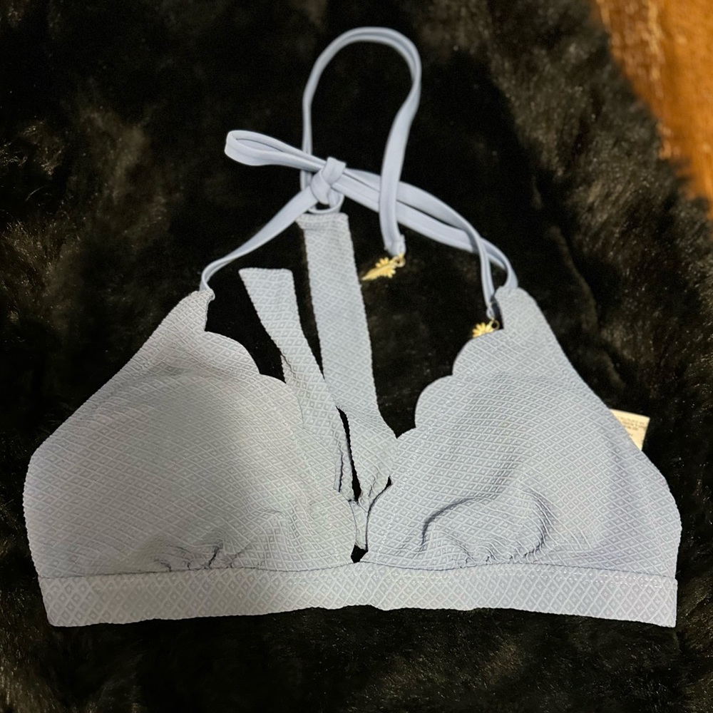 Jessica Simpson Women's Halter Push Up Bikini Top with Underwire